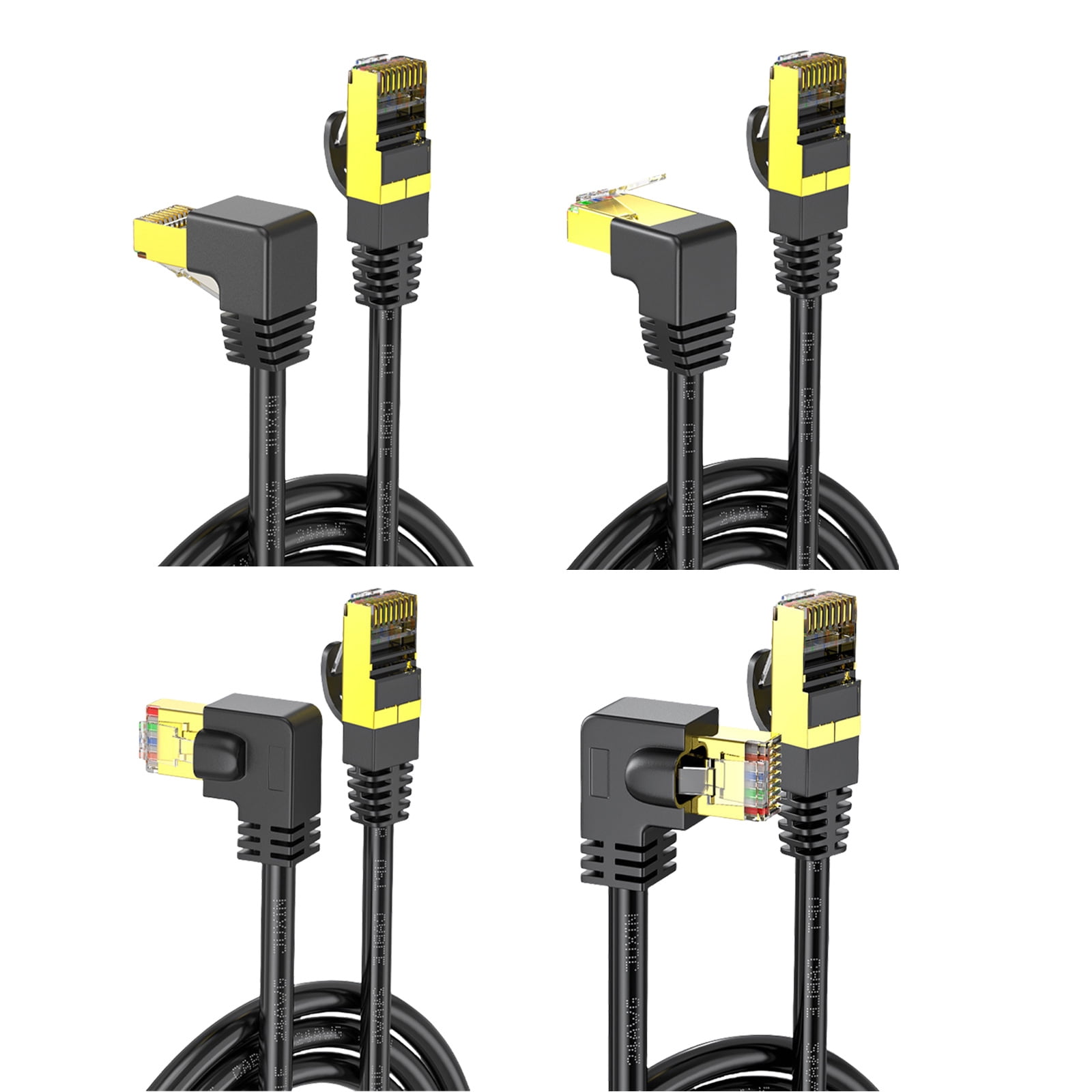 Category 8 Cat8 Ethernet Networking Cable Fast Speed 10Gbps Data Transfer Flat Cable with RJ45 for Routers Modem