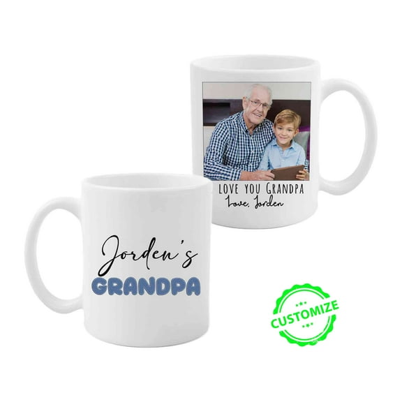 Customizaholic Custom Mug, Grandpa Mug, Fathers Day Gifts From Kids, Birthday Gifts For Grandpa, Gifts For Dad