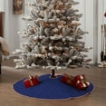thumbnail image 4 of Rateoe Navy Blue Pattern Christmas Tree Skirt with Ties , Christmas Tree Decorations, Farmhouse Christmas Decor Xmas Holiday Decorations-36", 4 of 6