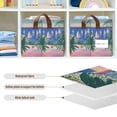 thumbnail image 4 of Yayeee Foldable Storage Basket for Shelves with Handles Waterproof Cloth Bins, Boat Seaside, 4 of 7