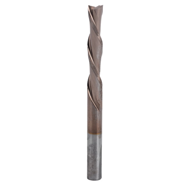 Fresa de acero de tungsteno para fresado CNC, fresa de doble flauta para procesamiento de resina de nailon, ABS, acrílico y PVC, 6 x 6 x 32 x 70 mm