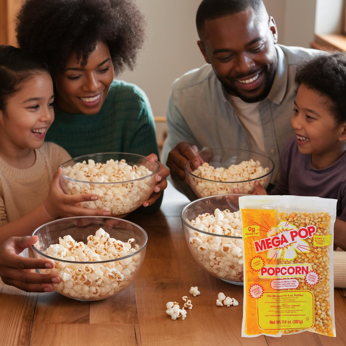 Premium A Grade Popcorn Kit - Mega Pop Popcorn, Oil and Salt - 10.6 Oz - Case of 24