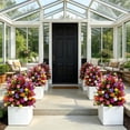 thumbnail image 5 of CY5O5ee 3PCS Artificial Flowers for Outdoors 17.7in Artificial SpikePlants Flowers Colorful Flowers Spring Decor for Porch Patio Home Yard Garden Window Box Pot Planters, 5 of 9