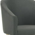 thumbnail image 2 of Benjara 23" Set of 2 Wood Accent Chairs- Padded Curved Back and Seats- Gray, 2 of 5