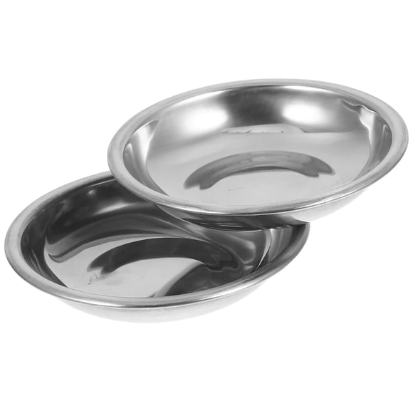 Moluckfu 2Ud Metálica Redonda Para Pesaje De Joyería Con Acero Inoxidable Plateado