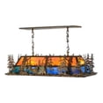 thumbnail image 2 of Meyda 146947 51 in. Deer At Dusk Oblong Pendant, Coral, Green & Blue, 2 of 5