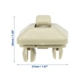 thumbnail image 6 of Unique Bargains 4 Pcs Car Sun Visor Clip Plastic Sun Visor Hook Clip Sun Visor Clip Retainer Fit for Audi Beige, 6 of 6