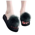 thumbnail image 3 of asdoklhq Women's Slippers,Women's Flats Casual Indoor&Outdoor Non-Slip Slippers Ladies' Home Shoes, 3 of 4