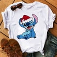 thumbnail image 1 of Camiseta divertida de Navidad Kawaii Lilo Stitch para mujer, camiseta de manga linda de Stitch, camiseta gráfica Y2k, camisetas de calle, camisetas para mujer, 1 of 5