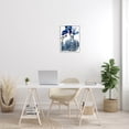 thumbnail image 2 of Modern Blue Floral Ornate Vase Botanical & Floral Graphic Art White Framed Art Print Wall Art, 2 of 7