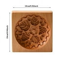 thumbnail image 4 of Shortbread Shortbread Biscuits Wood Carved Cookie Mold 10x10x2cm for Making Desserts and Soaps, 4 of 8