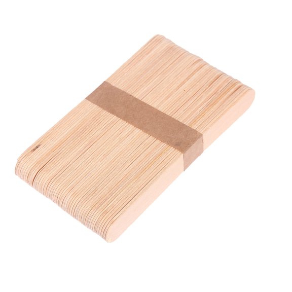 Mikilon Bâton de Crème Glacée en Bois Couleur Primaire Peut Tre Fabriqué à la Main