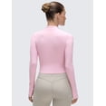 thumbnail image 2 of CRZ YOGA Butterluxe Cropped Athletic Jackets for Women Full Zip Up Track Tops, 2 of 5