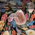 thumbnail image 6 of Boho Pink Flower Cloth Napkins, Spring Watercolor Country Floral Plant Washable and Reusable Dinner Napkins Set of 4, Table Napkin for Kitchen Party Birthday Wedding Hotel Housewarming 20"x20", 6 of 9