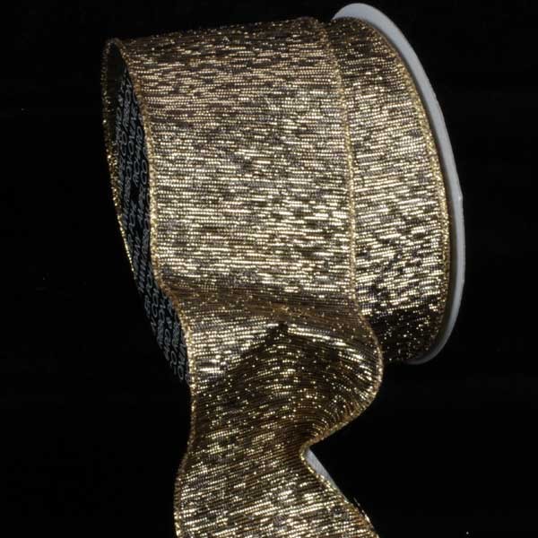 Antique Gold Solid Wired Craft Ribbon 3" x 20 Yards