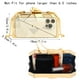 thumbnail image 3 of Bolso de mano Reberomantic de metal con diseño de lentejuelas plateado y dorado, 3 of 5