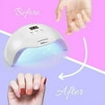 thumbnail image 2 of UV LED Nail Lamp PHIAKLE Professional Nail Dryer X7 for Gel and Regular Polish Led Lamp for Gel Nails 3 Timers White, 2 of 3