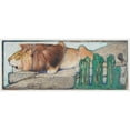 thumbnail image 2 of Bernard Willem Wierink 24x12 Gold Ornate Framed and Double Matted Museum Art Print Titled - Lying Lion (1931), 2 of 4