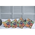 thumbnail image 2 of Ambesonne Vintage Throw Pillow Cover 4 Pack, Grunge Sports Banners, 24", Multicolor, 2 of 5