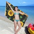 thumbnail image 7 of Dreamtimes Sunflower Beach Towel Quick Dry Absorbent Bath Towels Sandproof Lightweight Towel for Gym Yoga Sports Swimming 31x71in, 7 of 7