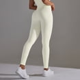 thumbnail image 2 of Nuevos pantalones de yoga de cintura alta sin costuras para mujer - Efecto lifting, tejido que absorbe el sudor - Leggings opacos para gimnasio/yoga, 2 of 6