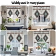 thumbnail image 6 of Aztec Southwestern Swag Curtain Valance for Windows, Ethnic Tribal Style Geometric Teal Grey Window Treatments Short Swag Topper for Kitchen Windows Bathroom Bedroom, 36"x45", 6 of 8