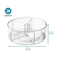 thumbnail image 4 of iDesign RPET Linus Turntable - Divided - Clear, Set of 2, 4 of 5