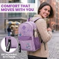 thumbnail image 4 of Lilo & Stitch Line Art 16.5” Adult Lavender Backpack, 4 of 7