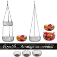 thumbnail image 2 of Cesta De Frutas Colgante Multicapa Cesta De Almacenamiento Multiusos Para El Hogar Cesta De Flores Colgante Plato De Frutas Colgante Duradero Con Gancho Para Utensilios De Cocina De Frutas Y Verduras Speravity HA021317-00, 2 of 7