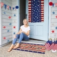 thumbnail image 6 of God Bless America Welcome Door Mat Low-Profile Non-Slip 4th of July Independence Day Doormats Indoor Outdoor Entryway Decorations Throw Rug Burlap 17 X 30 Inch, 6 of 6