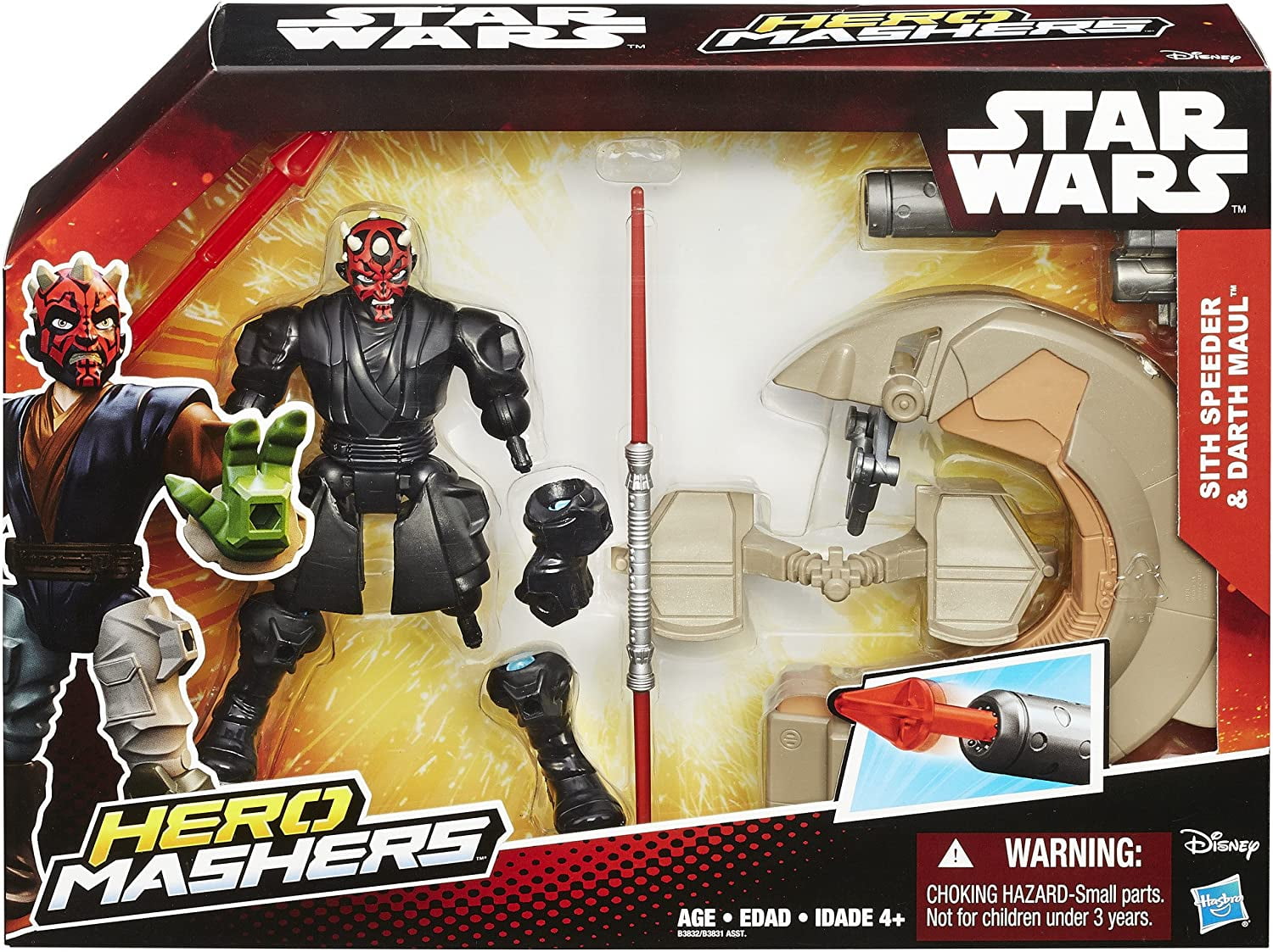 Star Wars Hero Mashers Sith Speeder and Darth Maul