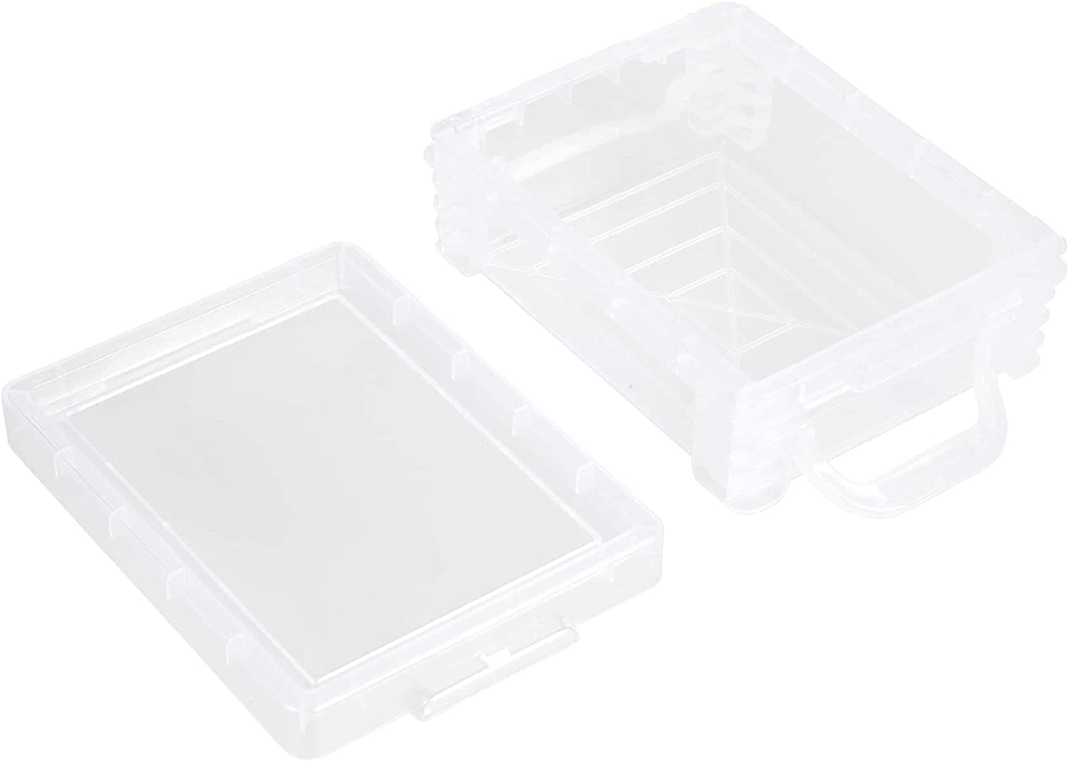 Simply Tidy Stacking Crayon Box - Plastic Storage Containers for School Supplies, Sewing and Crafts - Clear, Bulk 36 Pack