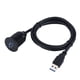 thumbnail image 4 of Cable de extensión USB, Cable de montaje USB 3.0 Cable de extensión USB dual Cable de extensión de panel de montaje empotrado Acabado de lujo, 4 of 9