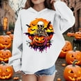 thumbnail image 2 of Makaor Hoodies for Girls Boys Halloween Pullover Sweatshirts Ghost Long Sleeve Coats Fleece Clothes Pockets, 2 of 8