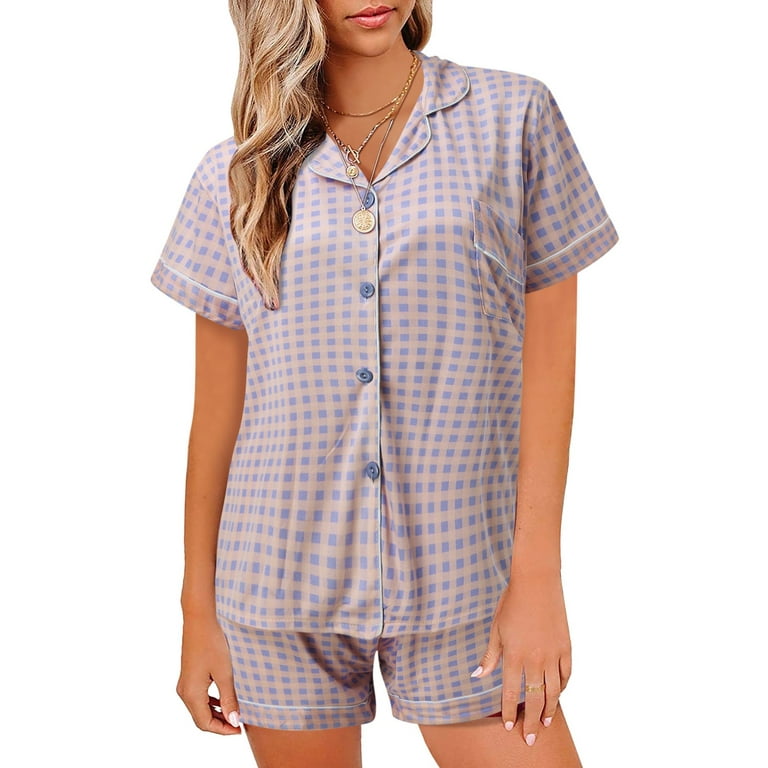 Vedolay Summer Pajamas For Women Womens Pajama Sets Short Sleeve
