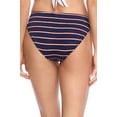thumbnail image 3 of Lauren Ralph Lauren Womens Dylan Striped Hipster Swim Bottom Separates Navy 4, 3 of 4