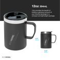 thumbnail image 2 of Taza térmica de viaje EcoVessel TRANSIT 355 ml con asa aislada, 2 of 4