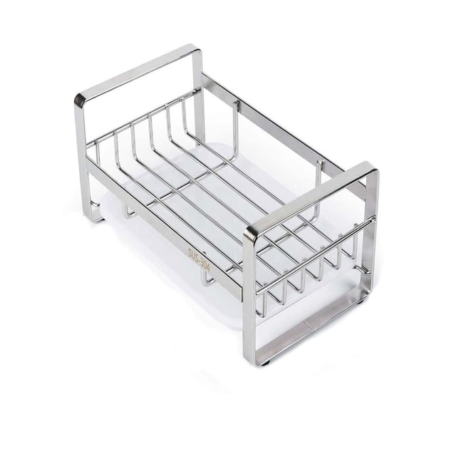 Kitchen Sink Rack,Forks and Spoons Sink Rag - Space Saving for Kitchen Counters, Stainless Steel for Hand Soap, Brushes, Spoons and Forks Stainless Steel Wipes,Stainless Steel Sink