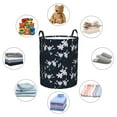 thumbnail image 6 of Balery Lilies Flowers Round Laundry Basket with Handles Waterproof Freestanding Laundry Hamper for Clothes Toys in the Dorm and Family-, 6 of 8