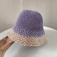 thumbnail image 1 of Sombrero de Sol de paja para mujer, accesorio de playa de verano, flexible, protección UV, ala ancha, suave, plegable, para vacaciones al aire libre, 1 of 4