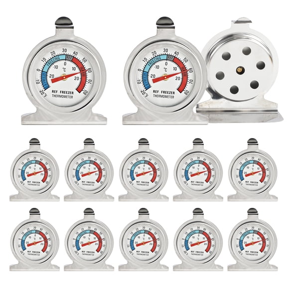 Refrigerator Thermometer, Large Dial Freezer Thermometer, Classic Series Temperature Thermometer for Refrigerator Freezer Fridge Cooler
