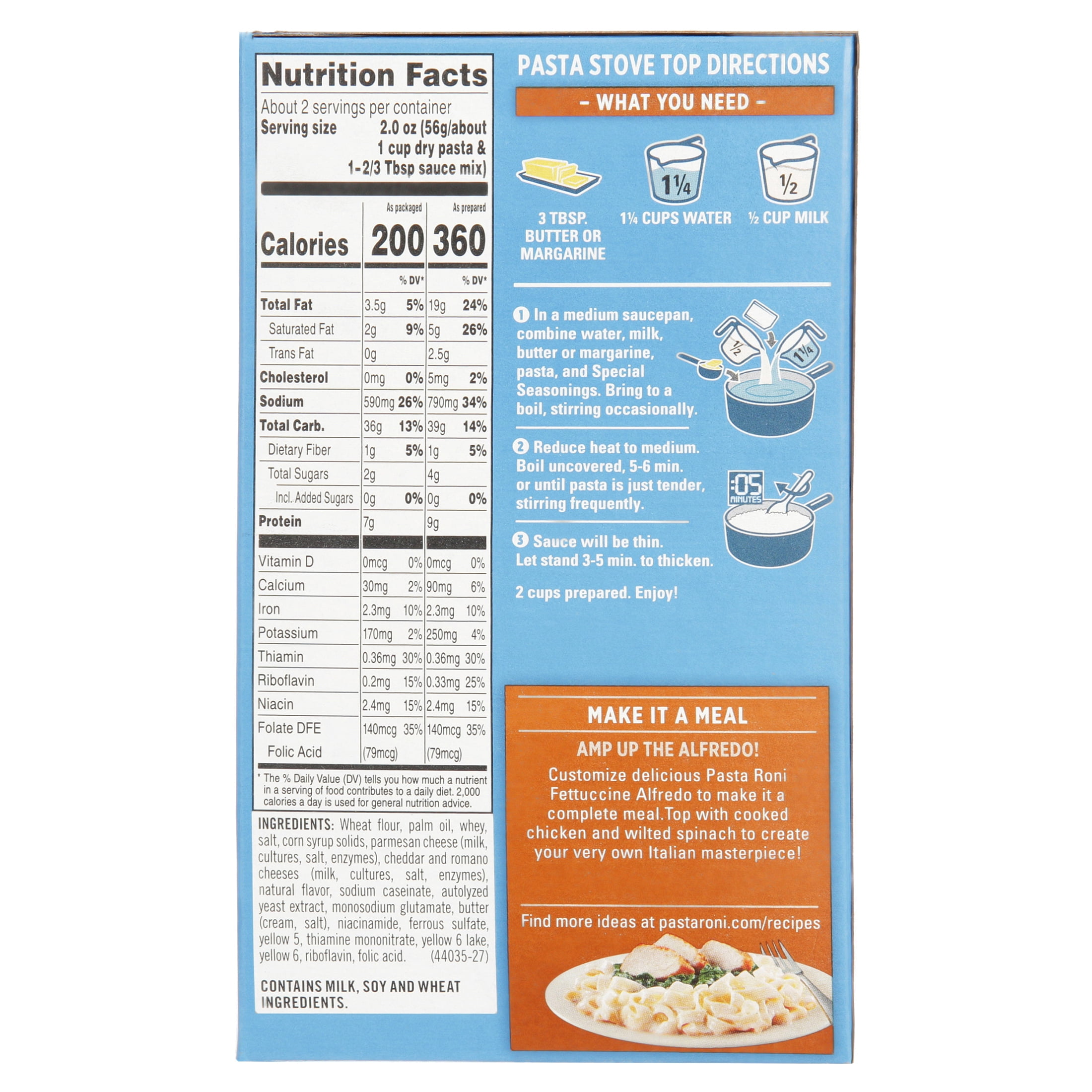 Buy Pasta Roni Fettuccine Alfredo, 4.7 oz Box Online at Lowest Price in