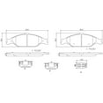 thumbnail image 2 of Brembo P24082N Premium Ceramic Front Disc Brake Pad Set FORD USA OE# XR3Z2001AA, 2 of 2