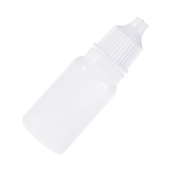 GARVALON 10Pcs Childproof Cap Plastic Dropper Bottles For Medical And Laboratory Use 6.9*0.9*0.9in