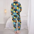 thumbnail image 6 of Wukai Sunflowers Print Women's Pajama Set - Soft Long Sleeve Sleepwear for Comfort and Style-X-Large, 6 of 9