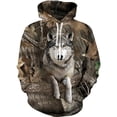 thumbnail image 3 of Sudadera con capucha con estampado de camuflaje de jungla para hombre, sudadera con estampado 3D de animales, sudadera informal de gran tamaño para niños, sudaderas con capucha de camuflaje para depor, 3 of 4