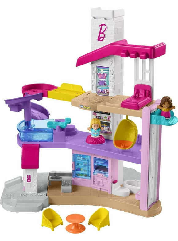 Barbie Little Dream House Interactive Toddler Playset by Fisher-Price Little People
