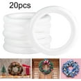 thumbnail image 4 of HUGFEGWE Foam Wreath Rings Foam Wreath Form Creative Ornament Desktop Round Rings Foam Circles for Home DIY Craft Crafting Christmas, 110MM UA824-8354, 4 of 7
