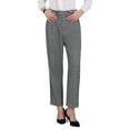 thumbnail image 1 of Pantalón de Houndstooth para Mujeres INSPIRE CHIC para un Look Profesional y Elegante en la Oficina 2XL Gris Claro, 1 of 5