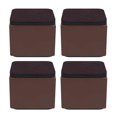 thumbnail image 3 of Set of 4 Multifunction Bed Risers Cabinet Sofa Feet Protector Support Anti Slip Protect floors - Brown 80x52mm, 3 of 6